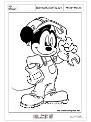 Mickey Mouse boyama sayfaları
